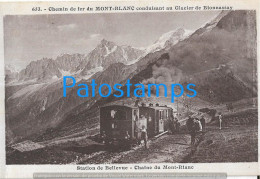 227919 FRANCE MONT BLANC STATION TRAIN OF BELLEVUE POSTAL POSTCARD - Otros & Sin Clasificación