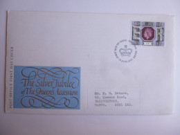 GREAT BRITAIN SG 1034 SILVER JUBILEE   FDC WINDSOR - Non Classés