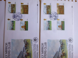 GREAT BRITAIN SG 1087-90 HORSE RACING PAINTINGS  [2] FDC DERBY - Sin Clasificación