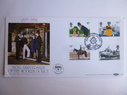 GREAT BRITAIN SG 1100-03 METROPOLITAN POLICE   FDC NEW SCOTLANDYARD POSTMARK POSTED AT POLICE HQ - Non Classés