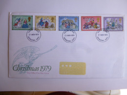 GREAT BRITAIN SG 1104-08 CHRISTMAS   FDC BASINGSTOKE - Unclassified