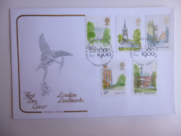 GREAT BRITAIN SG 1120-24 LONDON LANDMARKS   FDC LONDON - Ohne Zuordnung