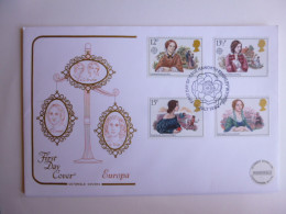 GREAT BRITAIN SG 1125-28 FAMOUS AUTHORESSES   FDC HAWORTH KEIGHLEY - Ohne Zuordnung