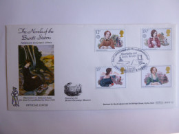 GREAT BRITAIN SG 1125-28 FAMOUS AUTHORESSES   FDC POSTED AT THE BRONTEPARSONAGE MUSEUM - Ohne Zuordnung