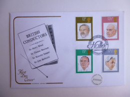 GREAT BRITAIN SG 1130-33 BRITISH CONDUCTORS  FDC HALLE MANCHESTER - Non Classés