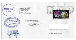 FSAT TAAF Navire De Grande Peche Cap Horn SAPMER 01.03.79 Flamme Martin De Vivies. Satelittes - Storia Postale