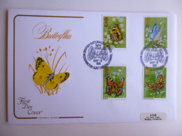 GREAT BRITAIN SG 1151-54 BUTTERFLIES   FDC BRITISH NATURALIST ASSOCIATION HUNTINGDON - Unclassified