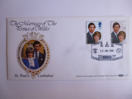 GREAT BRITAIN SG 1160-61 ROYAL WEDDING   FDC ST PAUL'SLONDON - Unclassified