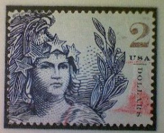 United States, Scott #5296, Used(o), 2018, Statue Of Freedom, $2.00, Indigo - Used Stamps