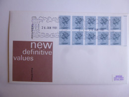 GREAT BRITAIN SG DEFINITIVES ISSUE DATED  26.01.81 FDC  - Ohne Zuordnung