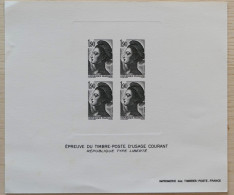 Epreuve Du Timbre Poste à Usage Courant : 4 Timbres MARIANNE LIBERTE, 1,90 Francs - Documenti Della Posta