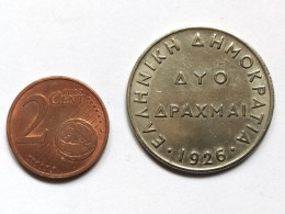 Grèce - 2 Drachmes 1926 - Griekenland