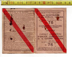 68010 - IDENTITEITSKAART VOOR OUDSTRIJDER 1914-1918 - CARNET D IDENTITE D ANCIEN COMBATTANT - 1939-45