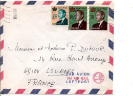 MAROC AFFRANCHISSEMENT COMPOSE SUR LETTRE POUR LA FRANCE 1999 - Marokko (1956-...)