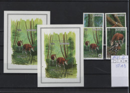 Kongo Kinshasa Michel Cat.No. Mnh/** 875/878 Wwf + Sheet 50 A/B - Neufs