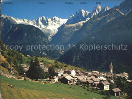 11891368 Soglio Mit Sciora Gruppe Piz Cengalo Und Badile Soglio - Autres & Non Classés