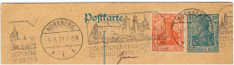 Allemagne / Entier Postal / 1921 / Flamme D'oblitération: " 27° Philatelistentag " - Cartoline