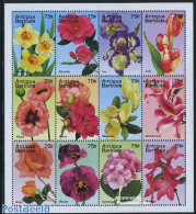 Antigua & Barbuda 1995 Flowers 12v M/s, Mint NH, Nature - Flowers & Plants - Antigua Y Barbuda (1981-...)