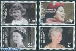 British Antarctica 2006 Elizabeth II 80th Birthday 4v, Mint NH, History - Kings & Queens (Royalty) - Familias Reales
