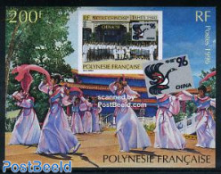 French Polynesia 1996 CHINA 96 S/s, Mint NH, Performance Art - Dance & Ballet - Unused Stamps