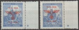 02/ Pof. 73, Corner Stamps, Plate Marks * And + - Neufs