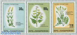 Albania 1988 Flowers 3v [::], Mint NH, Nature - Flowers & Plants - Albanië