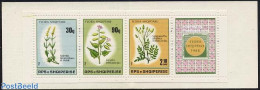Albania 1988 Flowers Booklet, Mint NH, Nature - Flowers & Plants - Stamp Booklets - Sin Clasificación