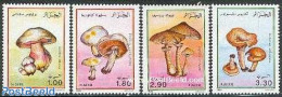 Algeria 1989 Mushrooms 4v, Mint NH, Nature - Mushrooms - Ungebraucht