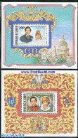 Djibouti 1981 Charles & Diana Wedding 2 S/s, Mint NH, History - Charles & Diana - Kings & Queens (Royalty) - Familias Reales