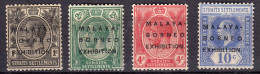 Straits 1922 MBE O/p SG250-2 & 254 Mint - Straits Settlements
