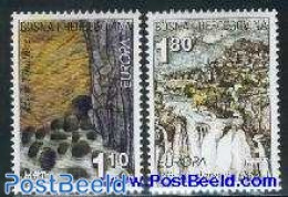 Bosnia Herzegovina - Croatic Adm. 2001 Europa, Water 2v, Mint NH, History - Nature - Europa (cept) - Water, Dams & Falls - Bosnie-Herzegovine