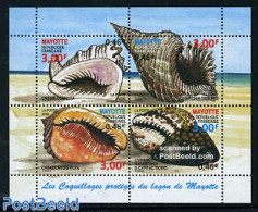 Mayotte 2000 Shells 4v M/s, Mint NH, Nature - Shells & Crustaceans - Maritiem Leven