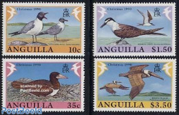 Anguilla 1990 Christmas, Birds 4v, Mint NH, Nature - Religion - Birds - Christmas - Noël