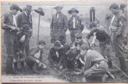 Camp Des  éclaireurs Français - Préparation Des Feux, Cuisine - Voir Cachet Camp Groupe Lazare Hoche - Pfadfinder-Bewegung