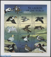 Antigua & Barbuda 1998 Sea Birds 12v M/s, Mint NH, Nature - Birds - Geese - Antigua En Barbuda (1981-...)