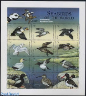 Antigua & Barbuda 1998 Sea Birds 12v M/s, Mint NH, Nature - Birds - Geese - Antigua Et Barbuda (1981-...)