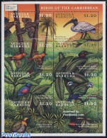 Antigua & Barbuda 2000 Birds 8v M/s, Columbina Passerina, Mint NH, Nature - Birds - Parrots - Antigua Und Barbuda (1981-...)