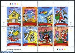 Sierra Leone 1990 Christmas, Disney 8v M/s (8x75Le), Mint NH, Religion - Christmas - Art - Disney - Navidad