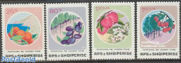 Albania 1985 Fruit Trees 4v, Mint NH, Nature - Fruit - Trees & Forests - Obst & Früchte