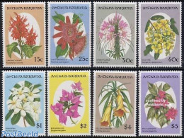 Antigua & Barbuda 1993 Flowers 8v, Mint NH, Nature - Flowers & Plants - Antigua Und Barbuda (1981-...)