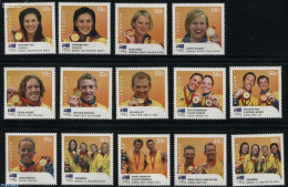 Australia 2008 Olympic Golden Medal Winners 14v, Mint NH, Sport - Athletics - Kayaks & Rowing - Olympic Games - Sailin.. - Unused Stamps