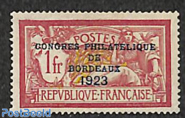 France 1923 Philatelists Congress 1v, Unused (hinged), Philately - Nuevos