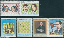 Cuba 1988 J.R. Capablanca, Chess 6v, Mint NH, Sport - Chess - Nuevos