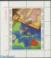 El Salvador 1991 Discovery Of America 6v M/s, Mint NH, History - Transport - Various - Explorers - Ships And Boats - M.. - Exploradores