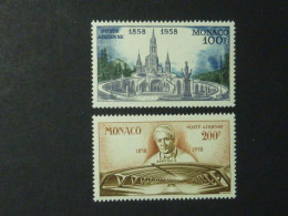 MONACO, Années 1958, Poste Aérienne, YT N° 69 Et 70 Neufs MNH** (sans Charnière Ni Trace) - Aéreo