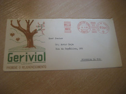 PORTO 1958 To Figueira Da Foz Bial Geriviol Pharmacy Health Chemical Meter Mail Cancel Cover PORTUGAL - Covers & Documents