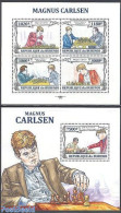 Burundi 2013 Magnus Carlsen 2 S/s, Mint NH, Sport - Chess - Schach