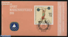 Germany, Federal Republic 1991 Sports Booklet, Weight Lifting, Mint NH, Sport - Sport (other And Mixed) - Weightliftin.. - Nuevos