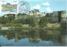 30813 - Carte Maximum - France - Angers - Cathedrale Chateau Et Loire - 2010-2019