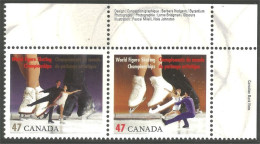 Canada Figure Skating Patinage Artistique Couple Se-tenant MNH ** Neuf SC (C18-97aht) - Unused Stamps